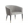 Asher Lounge Chair in Flint Grey / Napa Taupe - Angled