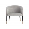 Asher Lounge Chair in Flint Grey / Napa Taupe - Front