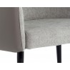 Asher Lounge Chair in Flint Grey / Napa Taupe - Seat Close-up