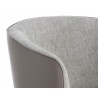Asher Lounge Chair in Flint Grey / Napa Taupe - Seat Back