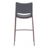 Zuo Modern Ace Barstool in Dark Gray and Walnut - Back View