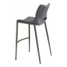Zuo Modern Ace Barstool in Dark Gray and Walnut - Back Angle - Zuo Modern Ace Barstool in Dark Gray and Walnut - Back Angle