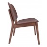 Zuo Modern Priest Lounge Chair Walnut - Side