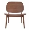 Zuo Modern Priest Lounge Chair Walnut - Front - Zuo Modern Priest Lounge Chair Walnut - Front