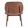 Zuo Modern Priest Lounge Chair Walnut - Back