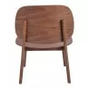 Zuo Modern Priest Lounge Chair Walnut - Back - Zuo Modern Priest Lounge Chair Walnut - Back