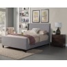 Alpine Furniture Amber California King Bed in Grey Linen - Lifestyle