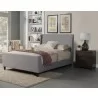 Alpine Furniture Amber California King Bed in Grey Linen - Lifestyle - Alpine Furniture Amber California King Bed in Grey Linen - Lifestyle