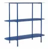 Zuo Modern Tre Console Table in Blue - Side Angled - Zuo Modern Tre Console Table in Blue - Side Angled