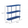 Zuo Modern Tre Console Table in Blue - With Dimension