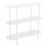 Zuo Modern Tre Console Table in White - Angled - Zuo Modern Tre Console Table in White - Angled