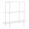 Zuo Modern Tre Console Table in White - Side Angled - Zuo Modern Tre Console Table in White - Side Angled