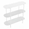 Zuo Modern Tre Console Table in White - Top Angled - Zuo Modern Tre Console Table in White - Top Angled