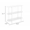 Zuo Modern Tre Console Table in White - With Dimension - Zuo Modern Tre Console Table in White - With Dimension