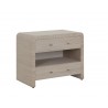 Sunpan Atherton Nightstand in Sand - Angled