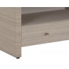 Sunpan Atherton Nightstand in Sand - Leg Close-up