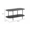 Zuo Modern Pullman Coffee Table Black - With DImensions - Zuo Modern Pullman Coffee Table Black - With DImensions