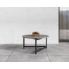 Sunpan Amalfi Coffee Table - Small Grey Outdoor View