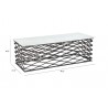 Zuo Modern Duchess Coffee Table White and Antique Bronze - With Dimensions