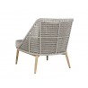 Sunpan Andria Lounge Chair - Palazzo Taupe - Back Side Angle