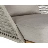 Sunpan Andria Lounge Chair - Palazzo Taupe - Side Closeup Angle