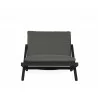 Sunpan Bari Lounge Chair in Charcoal And Gracebay Grey - Front - Sunpan Bari Lounge Chair in Charcoal And Gracebay Grey - Front