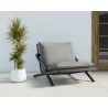 Sunpan Bari Lounge Chair in Charcoal And Gracebay Grey - Lifestyle  - Sunpan Bari Lounge Chair in Charcoal And Gracebay Grey - Lifestyle 