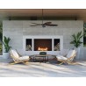 Sunpan Bari Lounge Chair in Natural And Stinson White - Lifestyle 