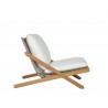 Sunpan Bari Lounge Chair in Natural And Stinson White - Side