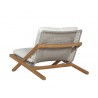Sunpan Bari Lounge Chair in Natural And Stinson White - Back Angle