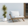 Sunpan Bari Lounge Chair in Natural And Stinson White - Lifestyle