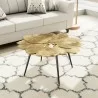 Zuo Modern Gingko Coffee Table Antique Brass - Lifestyle - Zuo Modern Gingko Coffee Table Antique Brass - Lifestyle