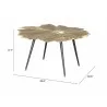 Zuo Modern Gingko Coffee Table Antique Brass - With DImensions - Zuo Modern Gingko Coffee Table Antique Brass - With DImensions