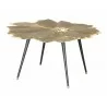 Zuo Modern Gingko Coffee Table Antique Brass - Angled View - Zuo Modern Gingko Coffee Table Antique Brass - Angled View