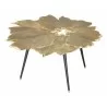 Zuo Modern Gingko Coffee Table Antique Brass - Top Angled - Zuo Modern Gingko Coffee Table Antique Brass - Top Angled