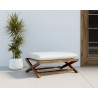 Sunpan Bari Stool in Natural And Stinson White - Lifestyle