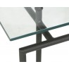 Sunpan Bellagio Coffee Table - Square - Edge Close-up