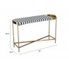 Zuo Modern Saber Console Table in Multicolor - With Dimension