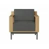 Sunpan Cagliari Armchair in Gracebay Grey - Front - Sunpan Cagliari Armchair in Gracebay Grey - Front