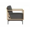 Sunpan Cagliari Armchair in Gracebay Grey - Side - Sunpan Cagliari Armchair in Gracebay Grey - Side