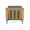 Sunpan Cagliari Armchair in Gracebay Grey - Back View - Sunpan Cagliari Armchair in Gracebay Grey - Back View