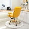 Zuo Modern Smiths Office Chair Yellow - Lifestyle Back View - Zuo Modern Smiths Office Chair Yellow - Lifestyle Back View