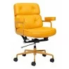 Zuo Modern Smiths Office Chair Yellow - Angled View - Zuo Modern Smiths Office Chair Yellow - Angled View