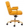 Zuo Modern Smiths Office Chair Yellow - Side View