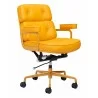 Zuo Modern Smiths Office Chair Yellow - Angled View - Zuo Modern Smiths Office Chair Yellow - Angled View
