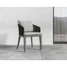Capri Dining Armchair In Smoke Grey And Copacabana Marble - Lifestyle - Capri Dining Armchair In Smoke Grey And Copacabana Marble - Lifestyle