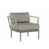 Sunpan Catania Armchair In Grey And Palazzo Taupe - Angled View - Sunpan Catania Armchair In Grey And Palazzo Taupe - Angled View