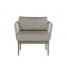 Sunpan Catania Armchair In Grey And Palazzo Taupe - Front