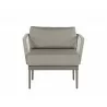 Sunpan Catania Armchair In Grey And Palazzo Taupe - Front - Sunpan Catania Armchair In Grey And Palazzo Taupe - Front