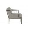 Sunpan Catania Armchair In Grey And Palazzo Taupe - Side